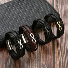 Lederarmband für Herren, Armband aus Leder, 21cm, Edelstahl Verschluss