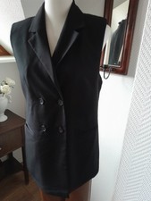 Anzugweste Polyester schwarz