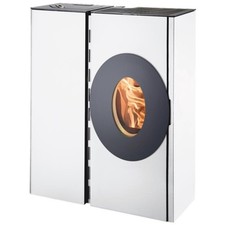 Haas+Sohn Pelletofen HSP 4.0-F2-06 Tür oval weiß 8,5 kW