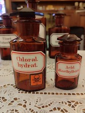 2 Antike Apothekerflaschen