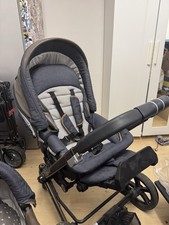 Hartan VIP XL Kinderwagen 2016 – Jeans/Leder Braun – Top Zustand