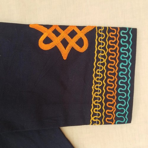 Blauer boho afrikanischer - blauer,