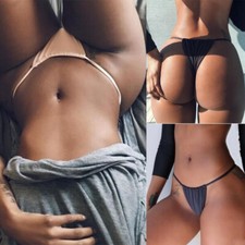 Damen Sommer Brazilian G-String Slip Bikini Tanga Brasil String Bikinihose Pants