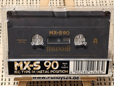 Maxell MX-S 90 *UNBESCHRIFTET* Typ IV Tape Leerkassette Type 4 Metal