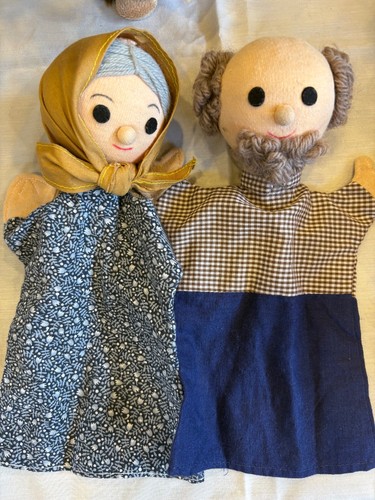 Handpuppen paar oma opa - handpuppen, &