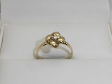 750 Gelbgold 18K Gold Ring Diamant Verlobungsring RG 54 - 17,2 mm 8913