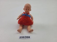 Puppe Schildkröt 14/14,5 Celluloid Mädchen Inge Kleid um 1930 #256368