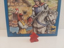 Carcassonne Figur Meeple GROSS MAXI ROT altes Layout
