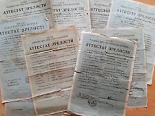 Abitur Gymnasium Schule UdSSR Zeugnis Zertifikat Аттестат СССР Абитуриент