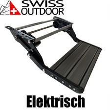 SWISS OUTDOOR Camper Elektrische Trittstufe Aluminium 600x210 Einstieg + Sensor