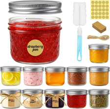 Kleine Einmachgläser mit