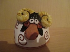 lustige Spardose, Figur aus Keramik, Schaf, echte Handarbeit aus Litauen