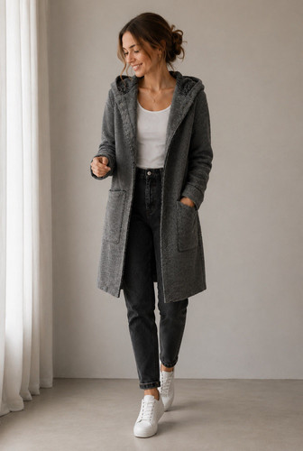 Zara mantel grau meliert gr - zara__mantel,
