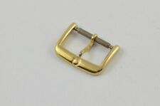 OMEGA LEDER ARMBAND DORNSCHLIESSE CLASP BUCKLE 16MM STAHL VERGOLDET