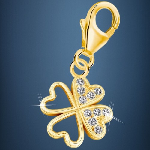 Kleeblatt charm 925 - kleeblatt,