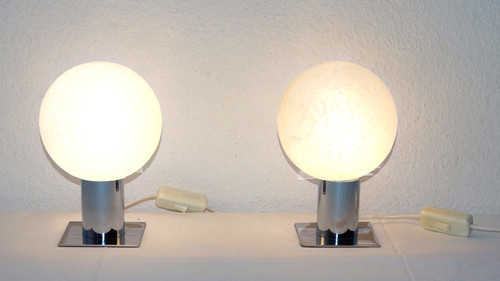 Zwei 70er tischlampen - 70er,