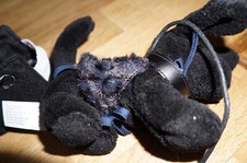 Götz Puppe Hund mit Leine