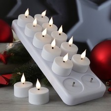 LED Teelichter 12 Stück mit