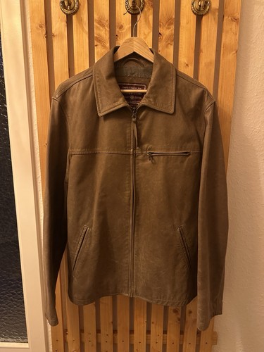Braune lederjacke marlboro - –,