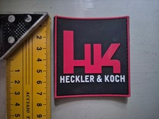 Heckler und Koch Patch rot weiß schwarz, PVC/Gummi für Klettbefestigung
