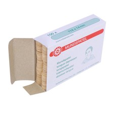 Noba Mundspatel aus Holz (100 Stück, Klein: 114 x 14 mm)              