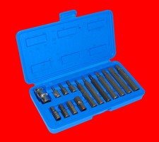 15 tlg Innensechskant 1/2" Stecknuss Bits Satz  4 - 12 mm Für Inbus Schraube VL