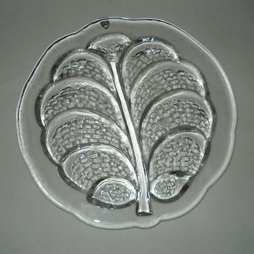 Orrefors glass plate box - glass,
