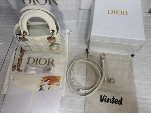 Lady dior handtasche - lady, creme