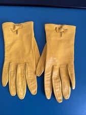 Handschuhe Lederhandschuhe gelb, Ulisses Lissabon, Gr. ca. 7