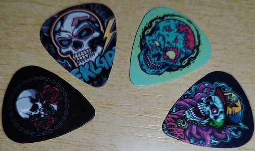 Vier gitarrenplektren 96mm - gitarrenplektren,