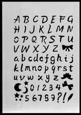 Schablone stencil buchstaben - schablone,