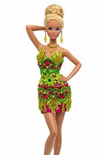 Barbie Kleid Handmade Doll