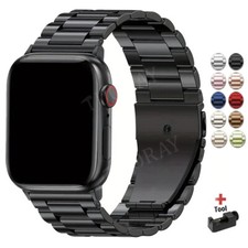 Edelstahl Metall Armband für Apple Watch Ultra 3 Series 11 10 9 8 7 6 5 46-49mm
