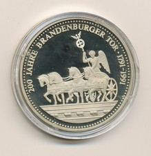 Münze Deutschland einig Vaterland 200 Jahre Brandenburger Tor  PP