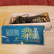 uralte Weihnachtsbaum Beleuchtung / Lichterkette - noch aus DDR Zeiten !