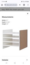 Ikea KALLAX Insert with 4