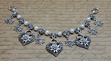 Perletta Charivari Herzklopfen Edelweiß #2 Trachtenschmuck Dirndlkette Hochzeit 