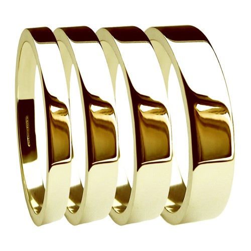 Eheringe gelbgold flaches - eheringe, kt