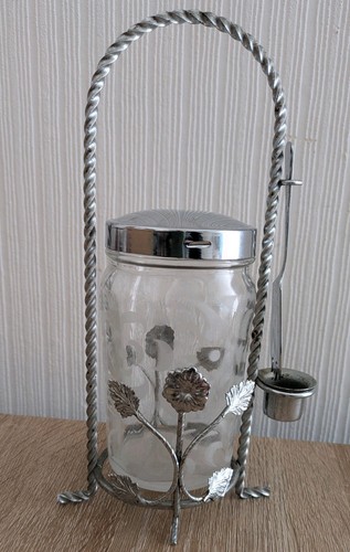 Vintage geätztes glas - vintage,