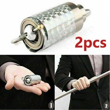 2* Tasche Staff Tragbar Kampfsport Magic Metallstab Selbstverteidigung Stick