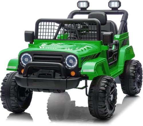 Grünes kinder elektroauto - grünes, kinder-elektroauto