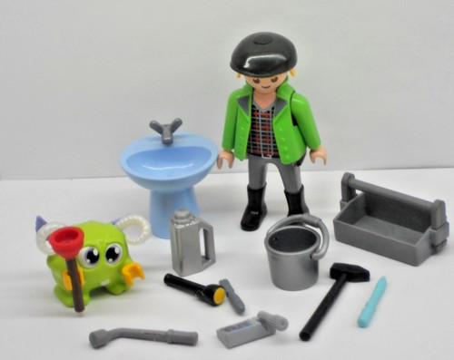 Klempner mit waschbecken - klempner,