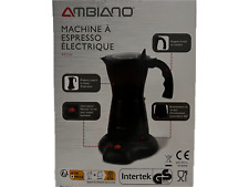 AMBIANO Elektrischer Espressokocher Mokkakocher  für 6 Tassen Aluminium 480 W