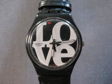 Swatch Gent GB 218 ENIGMATIC LOVE von 2004 "Robert Indiana"