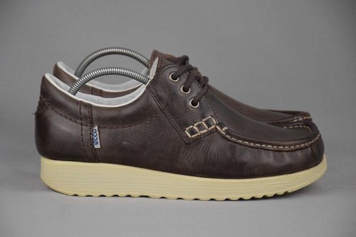 Men ecco loafers brown - brown, leather