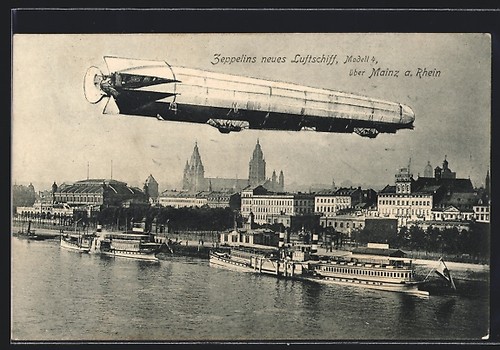 Mainz rhein zeppelin s - mainz, rhein,