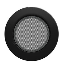Kamin Luftgitter rund Schwarz