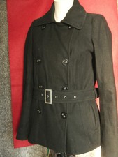 Kaban Jacke Klassiker Schwarz Wolle Größe S / 36 