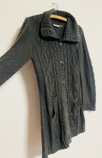 Strickjacke Grau M Cardigan