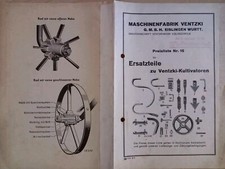 Ventzki Grubber Kultivator Oldtimer Traktor Pferd Schlepper Preisliste Lanz...